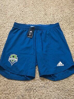 Seattle Sounders Adidas 2020-21 Home Authentic Player Match Shorts Sz L New NWT